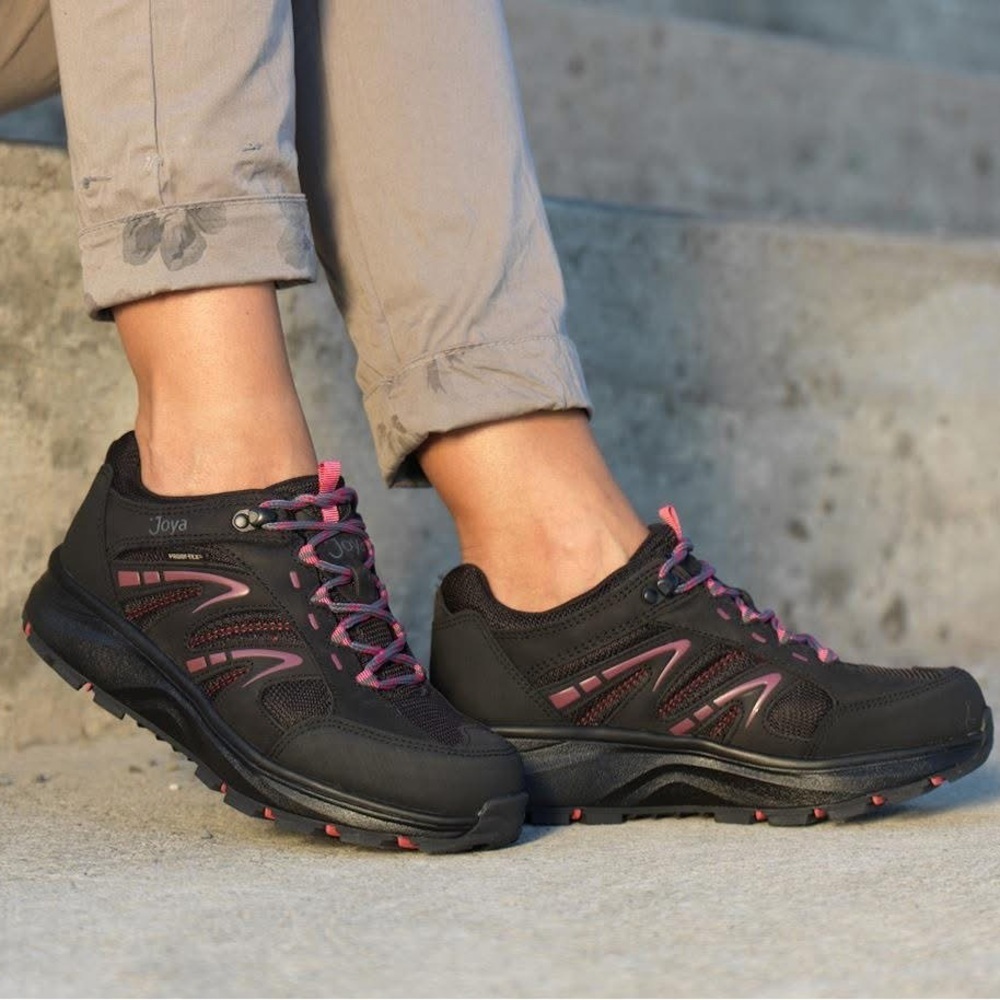 Joya Women's Interlaken Low PTX Black/Pink Waterproof Hiker Sneakers Size 9 US
